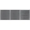 MAISON EXCLUSIVE - Clôture de jardin wpc 526x186 cm gris