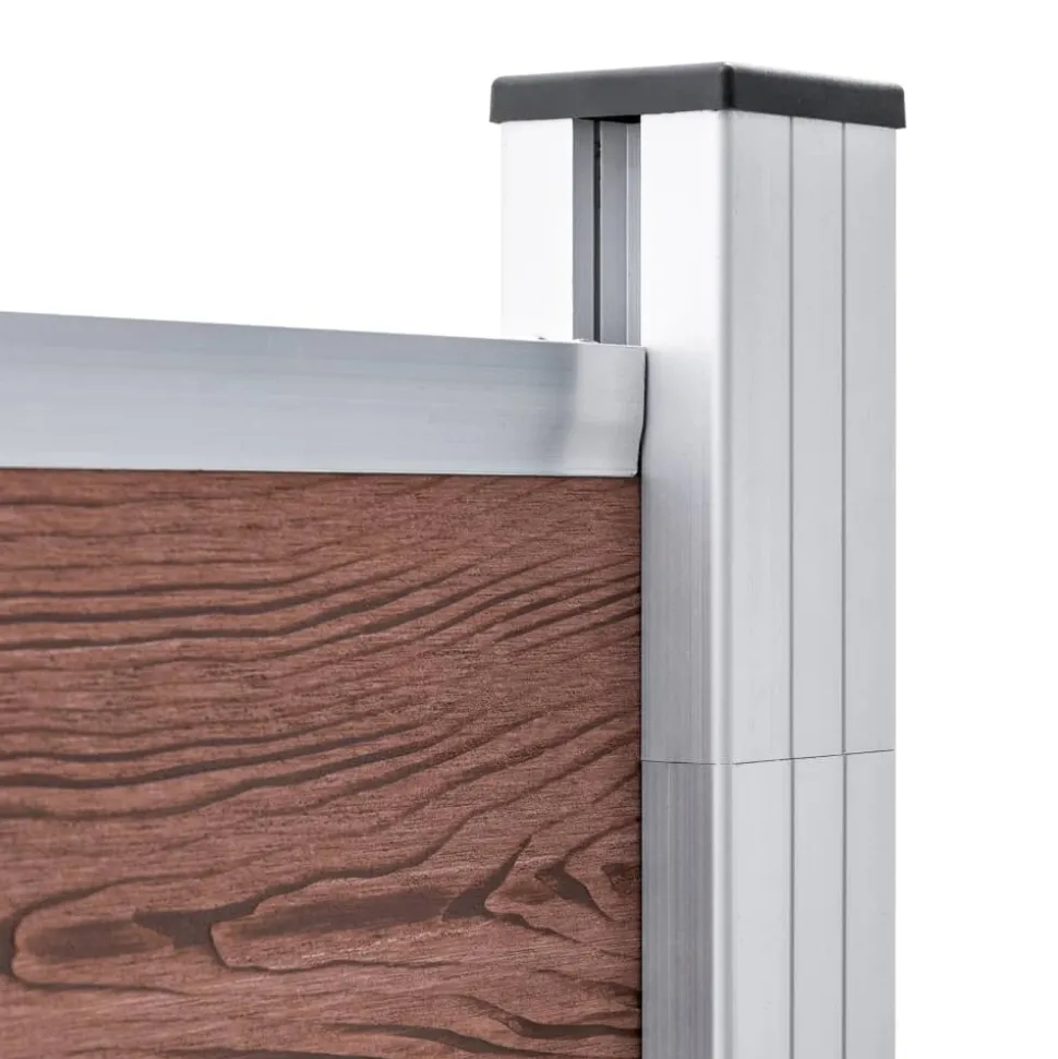 MAISON EXCLUSIVE - Clôture de jardin wpc 872x186 cm marron