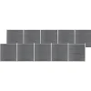 MAISON EXCLUSIVE - Clôture de jardin wpc 1737x186 cm gris