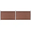 MAISON EXCLUSIVE - Clôture de jardin wpc 353x106 cm marron