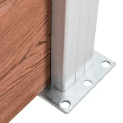 MAISON EXCLUSIVE - Clôture de jardin wpc 353x106 cm marron