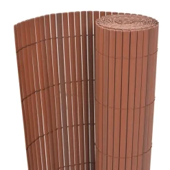 MAISON EXCLUSIVE - Clôture de jardin double face pvc 90 x 500 cm marron