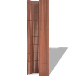 MAISON EXCLUSIVE - Clôture de jardin double face pvc 90 x 500 cm marron
