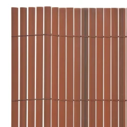MAISON EXCLUSIVE - Clôture de jardin double face pvc 90 x 500 cm marron