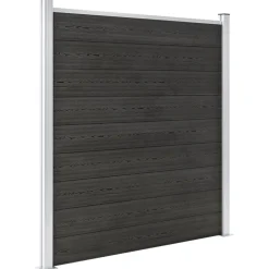 MAISON EXCLUSIVE - Clôture de jardin wpc 180x186 cm gris