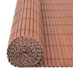 MAISON EXCLUSIVE - Clôture de jardin double face 90x400 cm marron
