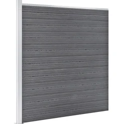 MAISON EXCLUSIVE - Clôture de jardin wpc 353x186 cm gris