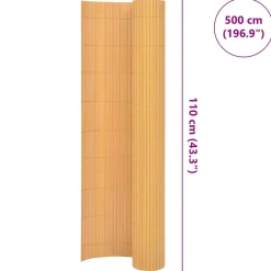 MAISON EXCLUSIVE - Clôture de jardin double face 110x500 cm jaune