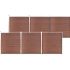 MAISON EXCLUSIVE - Clôture de jardin wpc 1045x186 cm marron
