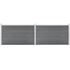 MAISON EXCLUSIVE - Clôture de jardin wpc 353x106 cm gris
