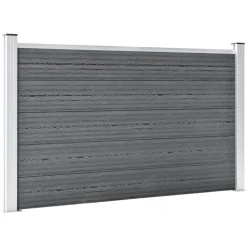 MAISON EXCLUSIVE - Clôture de jardin wpc 353x106 cm gris