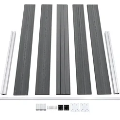 MAISON EXCLUSIVE - Clôture de jardin wpc 353x106 cm gris