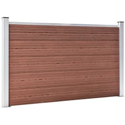 MAISON EXCLUSIVE - Clôture de jardin wpc 699x106 cm marron