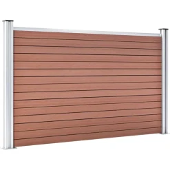 MAISON EXCLUSIVE - Clôture de jardin wpc 699x106 cm marron