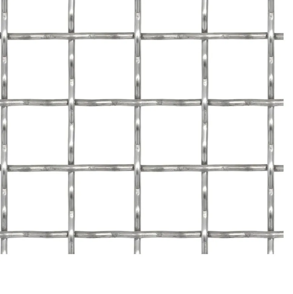 MAISON EXCLUSIVE - Clôture de jardin sertie acier inoxydable 50x50 cm 31x31x3 mm