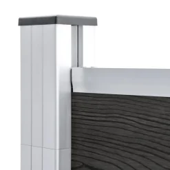 MAISON EXCLUSIVE - Clôture de jardin wpc 175x105 cm gris