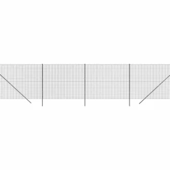 MAISON EXCLUSIVE - Clôture en treillis métallique anthracite 2,2x10 m