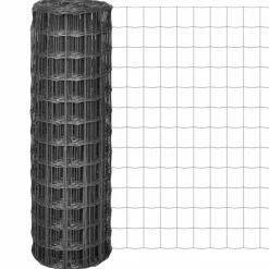 MAISON EXCLUSIVE - Clôture euro acier 25 x 1,2 m gris