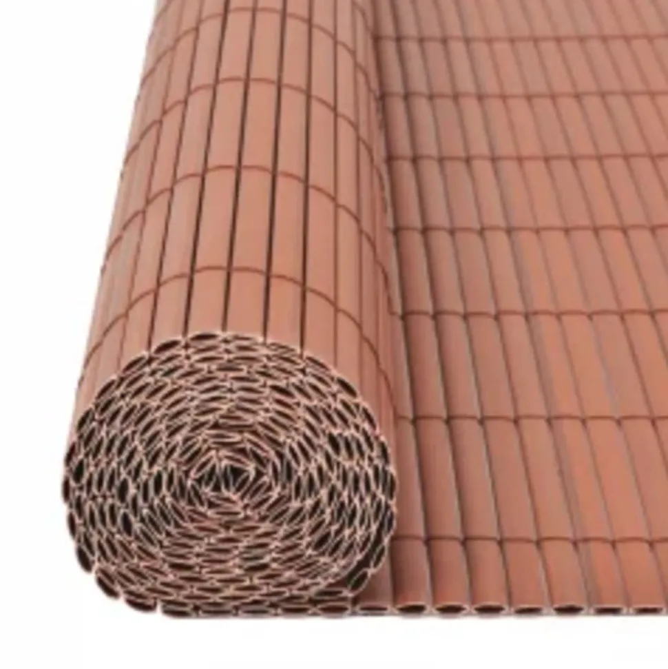MAISON EXCLUSIVE - Clôture de jardin double face 110x300 cm marron