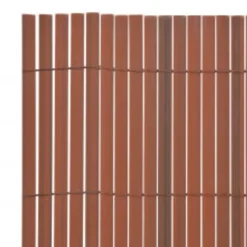 MAISON EXCLUSIVE - Clôture de jardin double face 110x300 cm marron