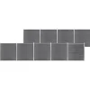 MAISON EXCLUSIVE - Clôture de jardin wpc 1564x186 cm gris