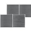 MAISON EXCLUSIVE - Clôture de jardin wpc 699x186 cm gris