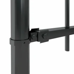 MAISON EXCLUSIVE - Clôture de jardin avec dessus en forme de lance en acier 1070 x 80 cm noir