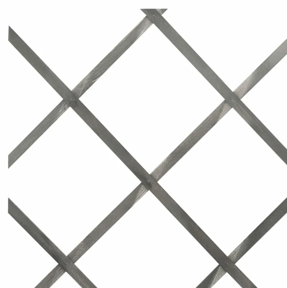 MAISON EXCLUSIVE - Clôture à treillis 5 pcs gris bois de sapin massif 180x30 cm