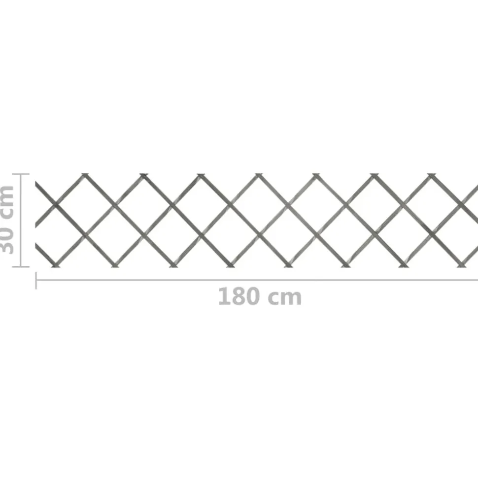 MAISON EXCLUSIVE - Clôture à treillis 5 pcs gris bois de sapin massif 180x30 cm