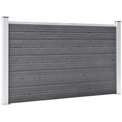 MAISON EXCLUSIVE - Clôture de jardin wpc 526x106 cm gris
