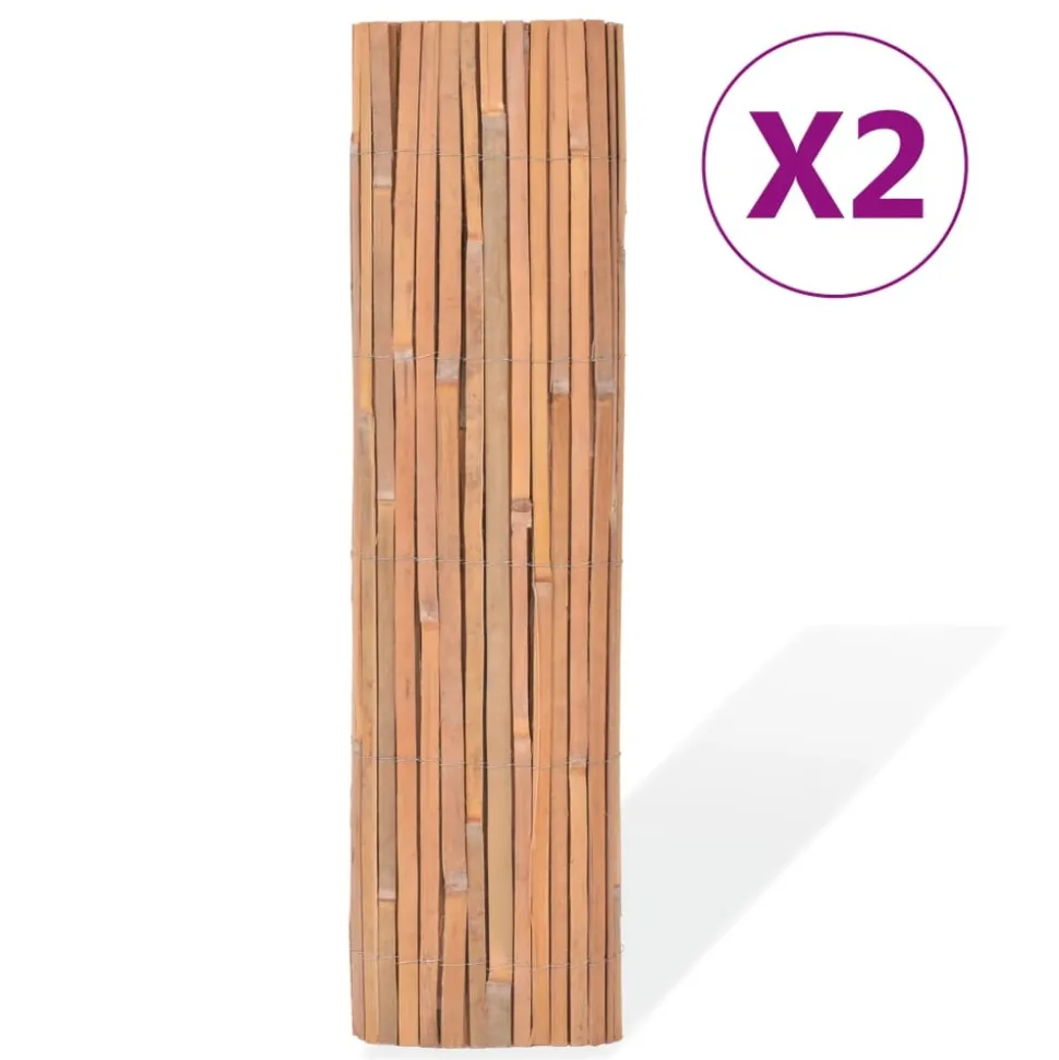 MAISON EXCLUSIVE - Clôtures en bambou 2 pcs 100x400 cm