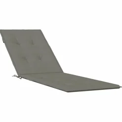 MAISON EXCLUSIVE - Coussin de chaise longue gris foncé mélangé (75+105) x 50 x 4 cm