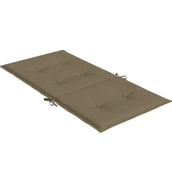MAISON EXCLUSIVE - Coussins de chaise à dossier bas lot de 2 taupe mélangé tissu