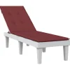 MAISON EXCLUSIVE - Coussin de chaise longue rouge bordeaux mélangé (75+105) x 50 x 4cm