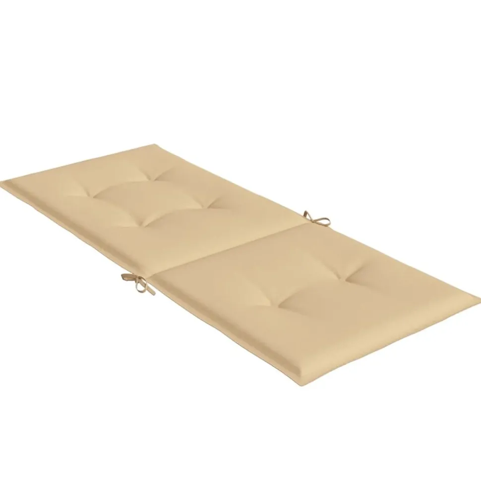MAISON EXCLUSIVE - Coussins de chaise à dossier haut lot de 4 beige mélangé tissu