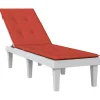 MAISON EXCLUSIVE - Coussin de chaise longue rouge mélangé (75+105) x 50 x 4 cm tissu