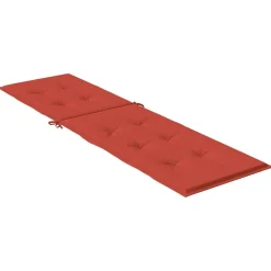 MAISON EXCLUSIVE - Coussin de chaise longue rouge mélangé (75+105) x 50 x 4 cm tissu