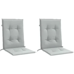 MAISON EXCLUSIVE - Coussins de chaise à dossier bas lot de 2 gris clair mélangé