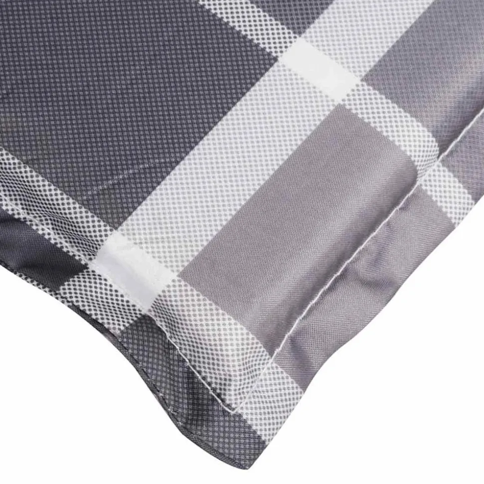MAISON EXCLUSIVE - Coussin de chaise de terrasse carreaux gris (75+105)x50x4 cm