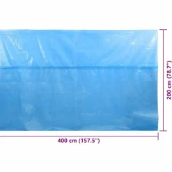 MAISON EXCLUSIVE - Couverture de piscine bleu 400 x 200 cm pe