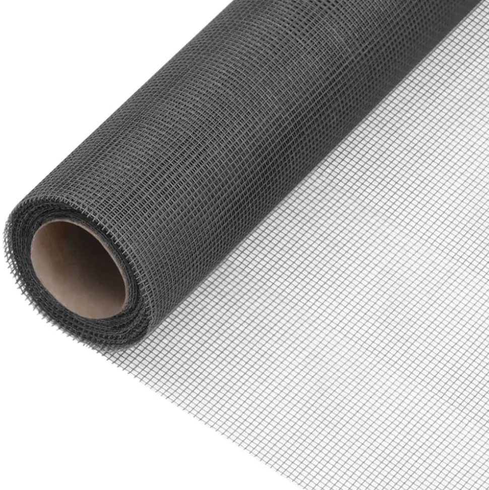 MAISON EXCLUSIVE - Écran en treillis fibre de verre 80x2000 cm noir