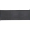 MAISON EXCLUSIVE - Ensemble de panneaux de clôture gris 526x186 cm wpc