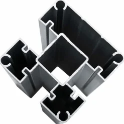 MAISON EXCLUSIVE - Ensemble de panneau de clôture wpc 526x146 cm noir
