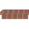 MAISON EXCLUSIVE - Ensemble de clôture wpc 10 carré + 1 incliné 1830x186 cm marron