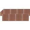 MAISON EXCLUSIVE - Ensemble de clôture wpc 8 carré + 1 incliné 1484x186 cm marron