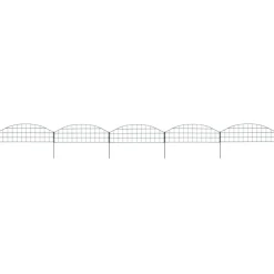 MAISON EXCLUSIVE - Ensemble de clôture de jardin arquée 77,3x26 cm vert