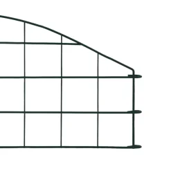MAISON EXCLUSIVE - Ensemble de clôture de jardin arquée 77,3x26 cm vert