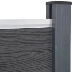 MAISON EXCLUSIVE - Ensemble de panneaux de clôture gris 353x186 cm wpc