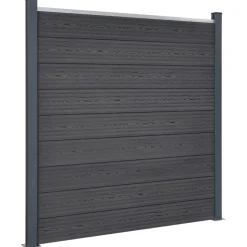 MAISON EXCLUSIVE - Ensemble de panneaux de clôture gris 699x186 cm wpc