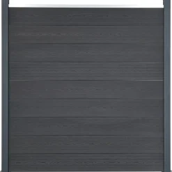 MAISON EXCLUSIVE - Ensemble de panneaux de clôture gris 699x186 cm wpc